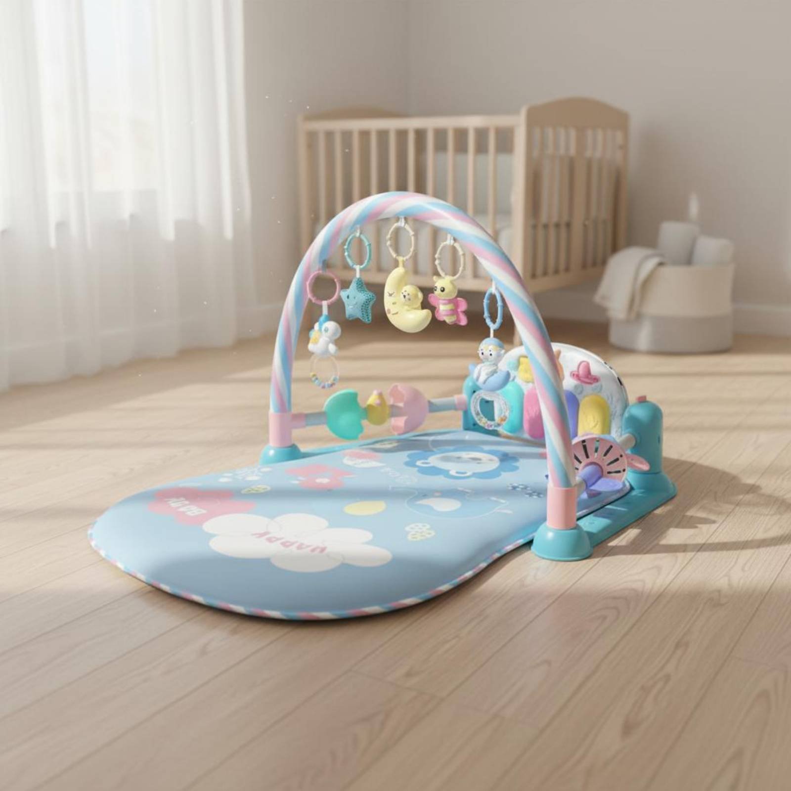 Baby Nursery Unisex - Kojec dla niemowląt z funkcją muzyki