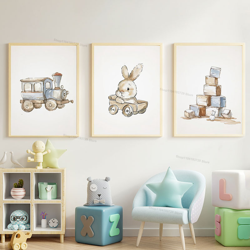 Baby Nursery Books - Obraz na płótnie w stylu nordyckim