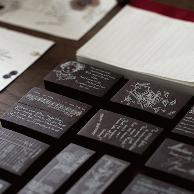 Footprint Ink Kit - Zestaw starych banknotów, znaczków pocztowych i