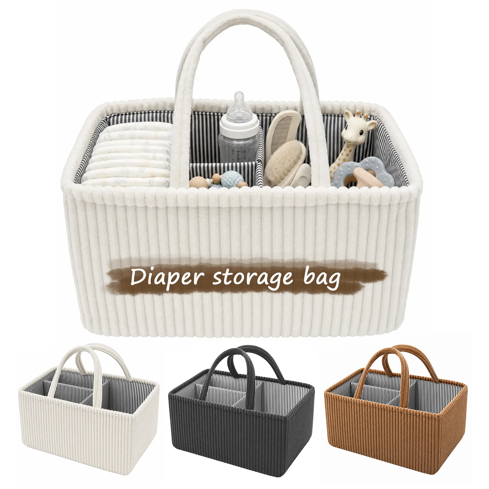 Diaper Caddy Organizer - Organizer na pieluchy dla niemowląt, składany