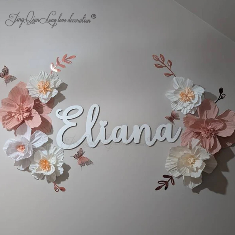 Baby Nursery Name Letters - Imię znak niestandardowy dla przedszkola spersonalizowany