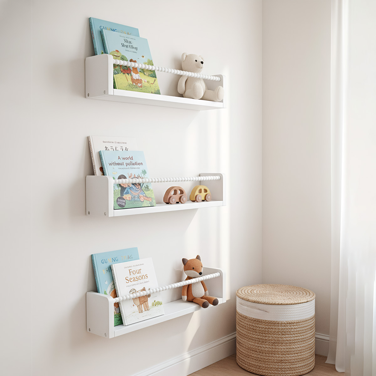 Baby Nursery Books - Półki na książki do pokoju dziecięcego,