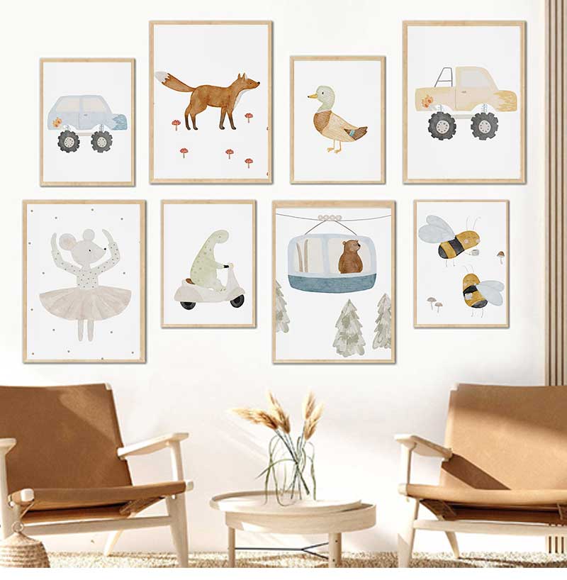 Baby Nursery Posters - Plakaty i obrazy na płótnie do