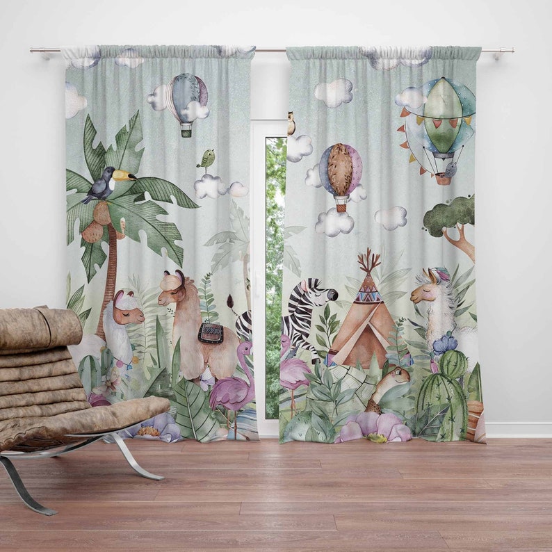 Baby Nursery Curtains - Zasłony do pokoju dziecięcego z motywem