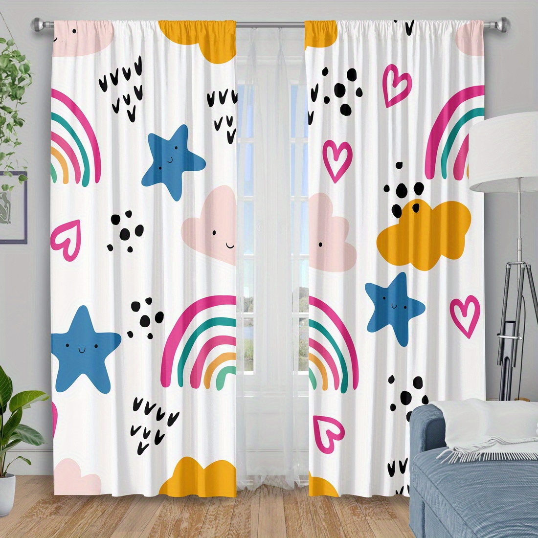 Baby Nursery Curtains - Urocza zasłonka do pokoju dziecięcego z