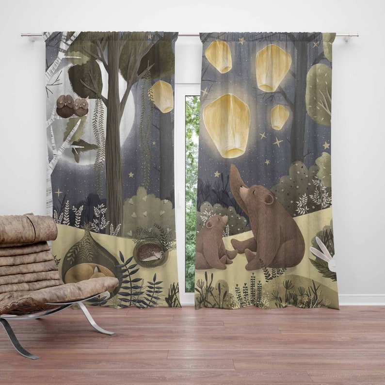 Baby Nursery Curtains - Zasłony do pokoju dziecięcego z motywem