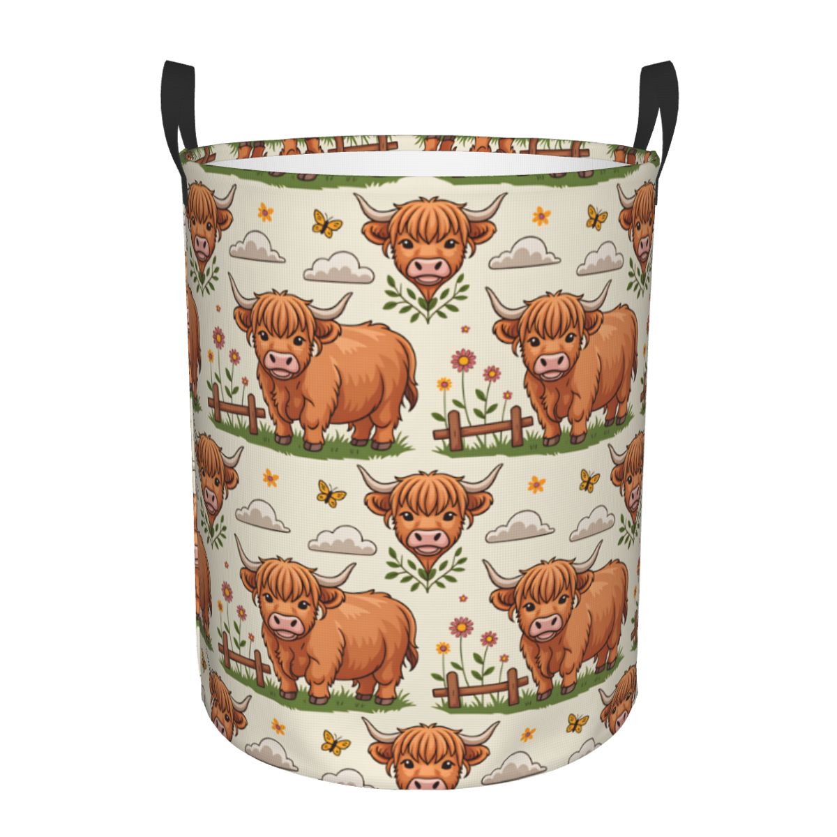 Baby Nursery Hamper - Kosz na pranie z motywem krow