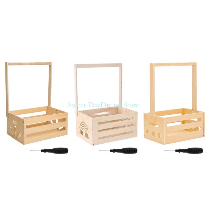 Baby Nursery Organiser - Y88C Drewniane prysznice dla dzieci w