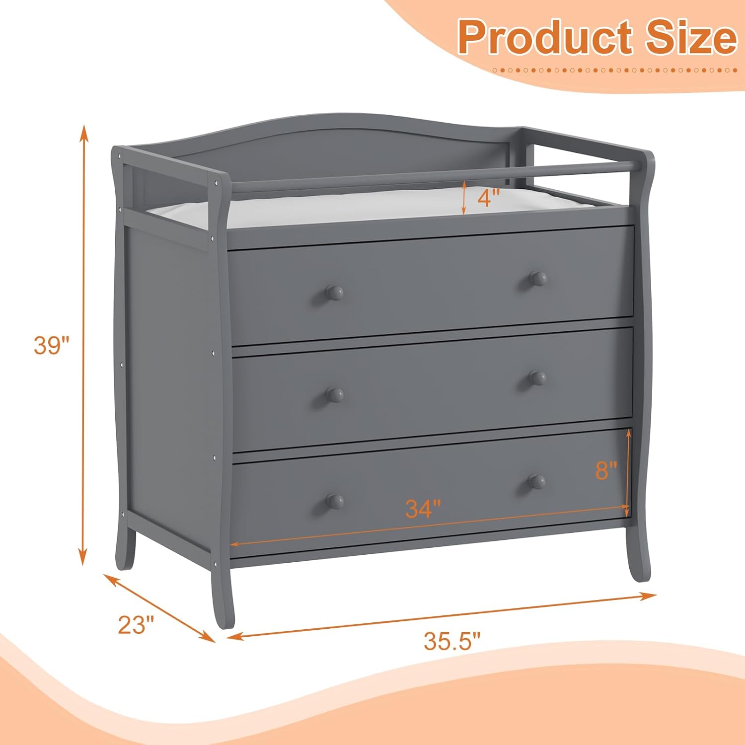 Stolik do przewijania dziecka  – Baby Nursery Unisex recenzja i cena