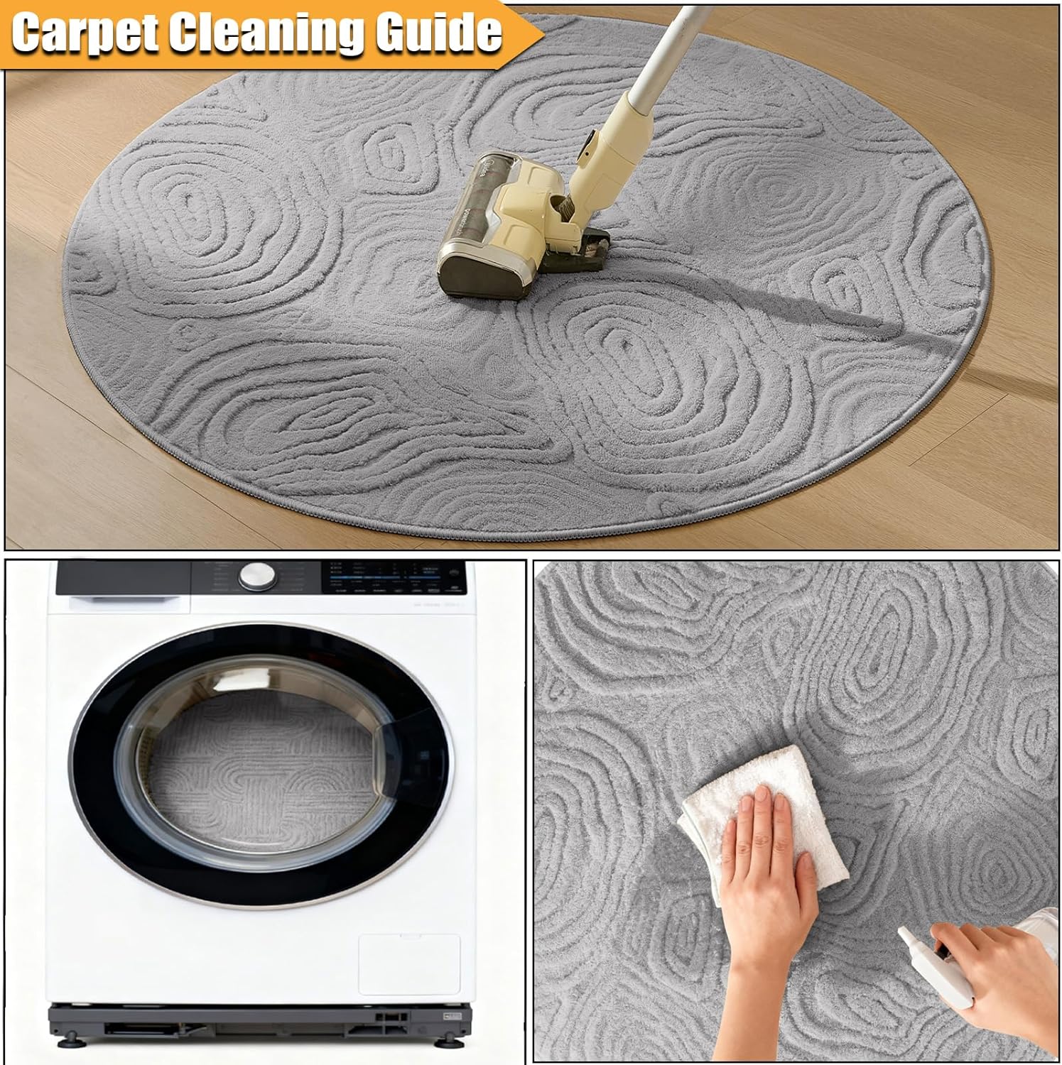 Dnlaphbh 3D Geometryczny Okrąg – Baby Nursery Rug recenzja i cena