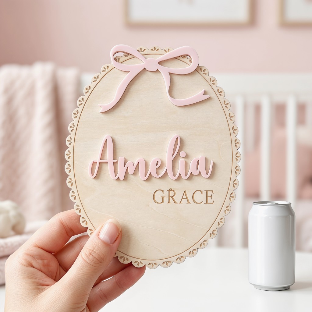 1 szt. Personalizowana drewnia – Baby Nursery Things recenzja i cena