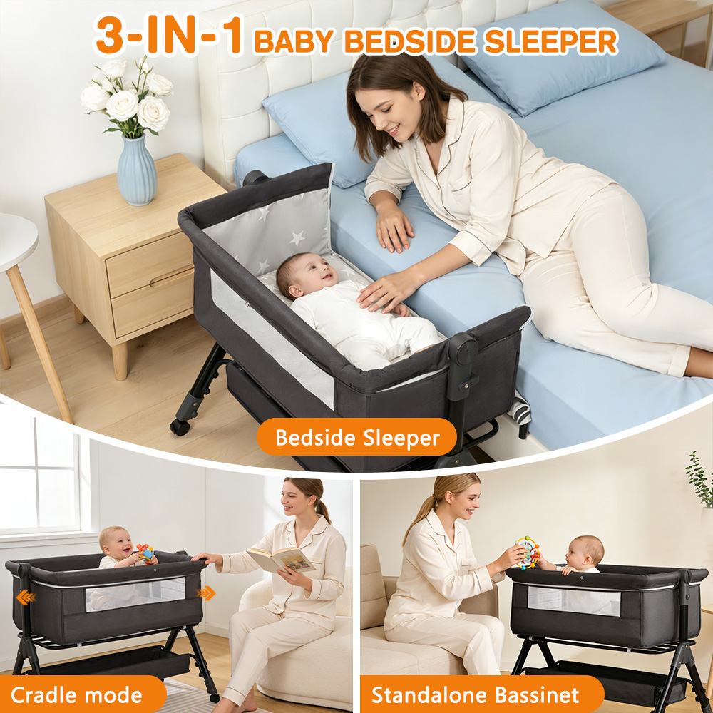 Łóżeczko dla niemowląt 3 w 1,  – Baby Nursery Hamper recenzja i cena