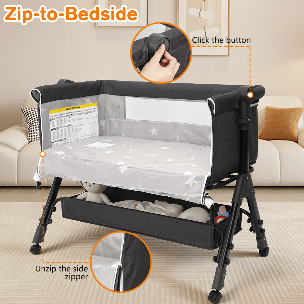 Łóżeczko dla niemowląt 3 w 1,  – Baby Nursery Hamper recenzja i cena