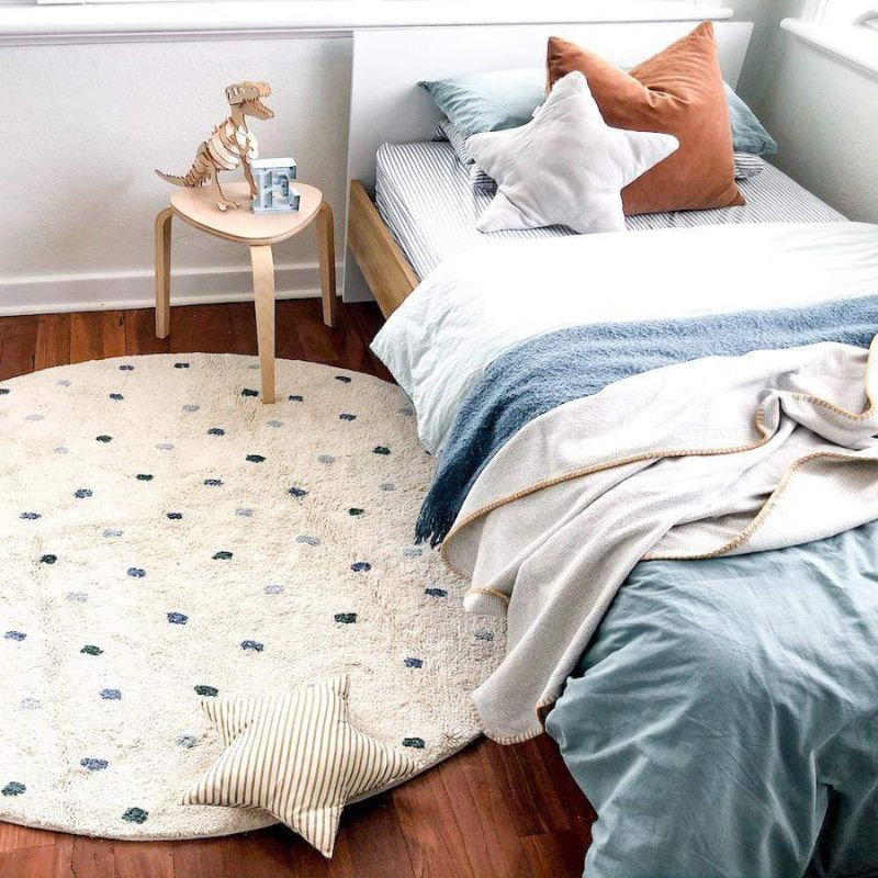 Kropki puszysty dywanik do sal – Baby Nursery Rug recenzja i cena