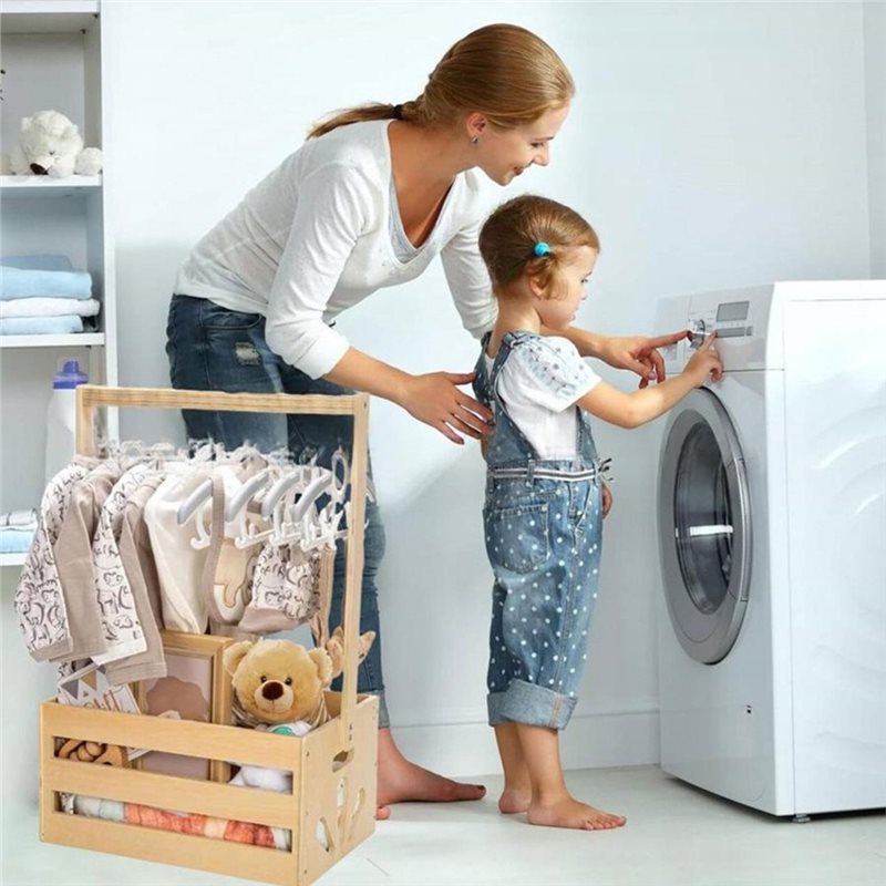 ABFU - Drewniany kosz na preze – Baby Nursery Hamper recenzja i cena