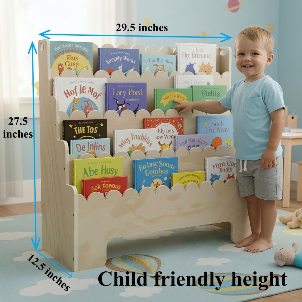 Półka na książki dla dzieci 4- – Baby Nursery Books recenzja i cena