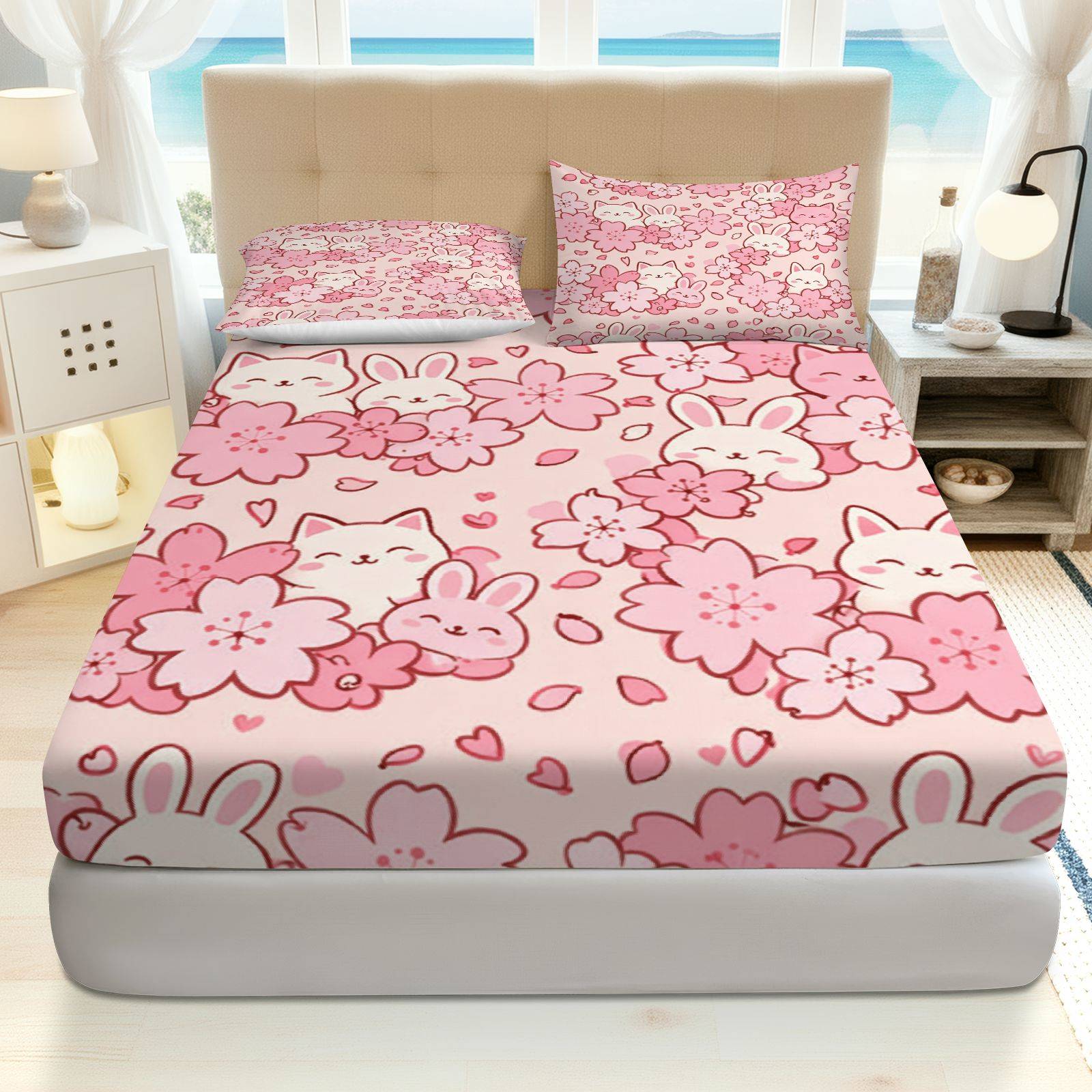 Zestaw pościeli Sakura Rabbit  – Baby Nursery Bedding Sets recenzja i cena