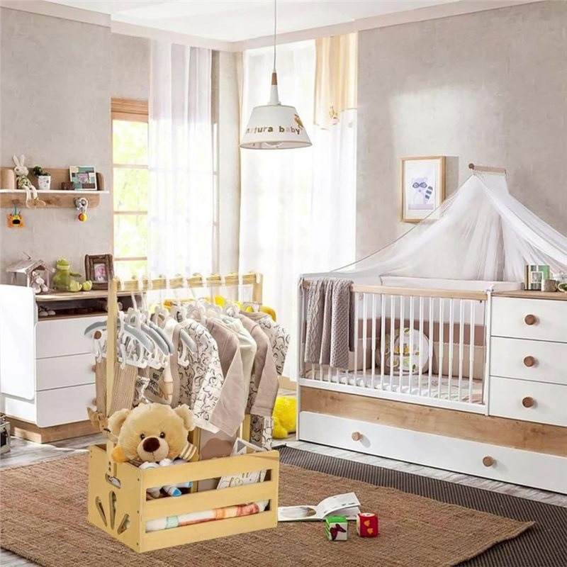 Drewniany kosz na prezenty na  – Baby Nursery Hamper recenzja i cena