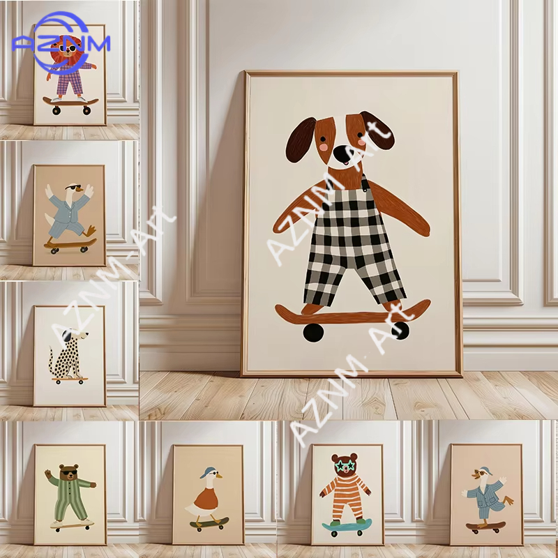 1 szt. Zabawny plakat ze zwier – Baby Nursery Things recenzja i cena
