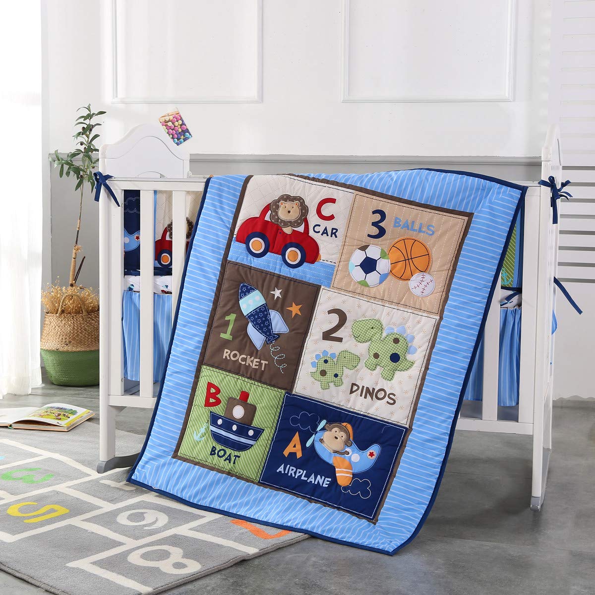 7-częściowy zestaw pościeli do – Baby Nursery Bedding Sets recenzja i cena