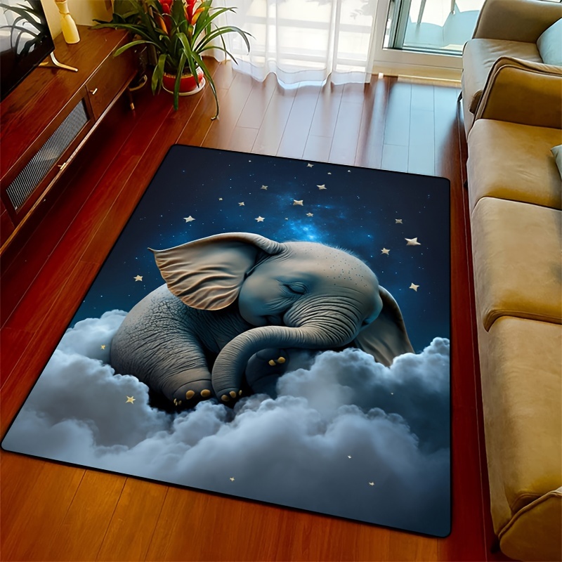 Koc z motywem słonia do pokoju – Baby Nursery Rug recenzja i cena