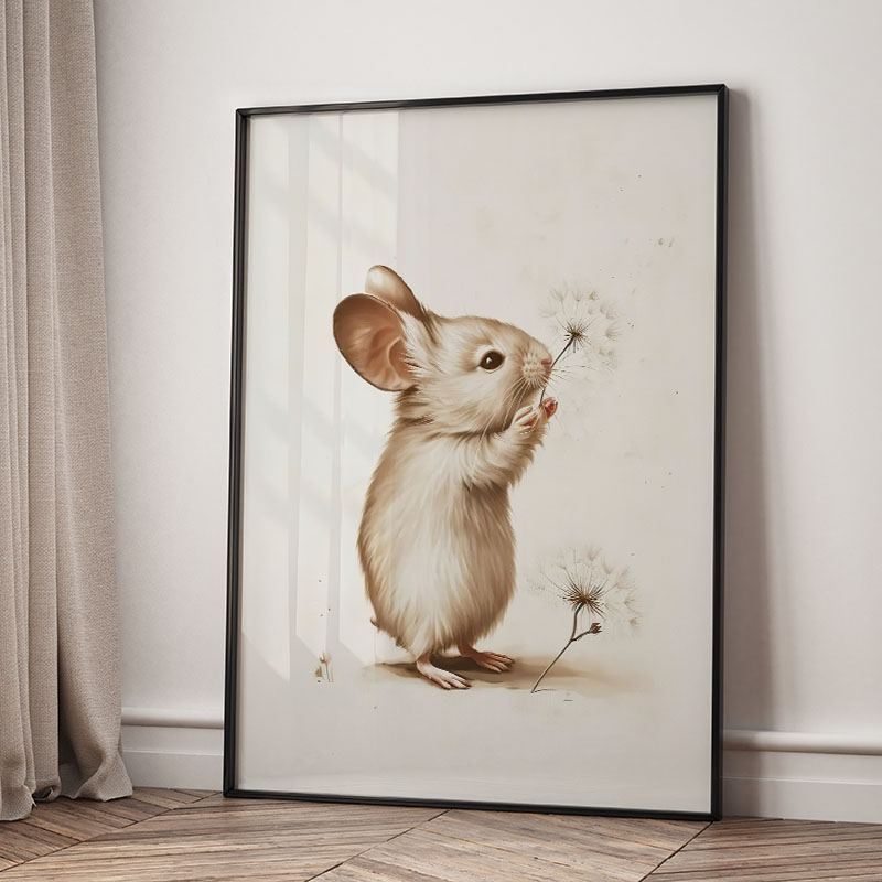 Niedźwiedź Królik Lis Jeleń Wi – Baby Nursery Posters recenzja i cena
