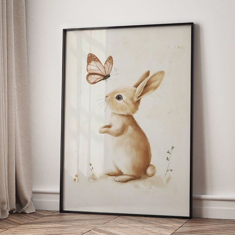Niedźwiedź Królik Lis Jeleń Wi – Baby Nursery Posters recenzja i cena