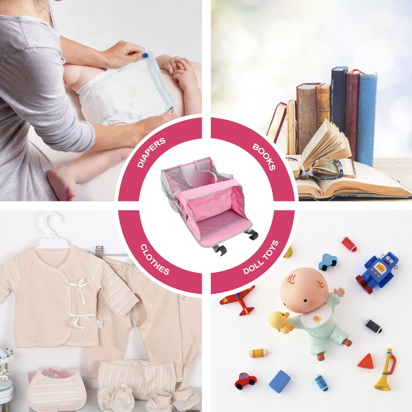Wisząca torba do przechowywani – Baby Nursery Books recenzja i cena