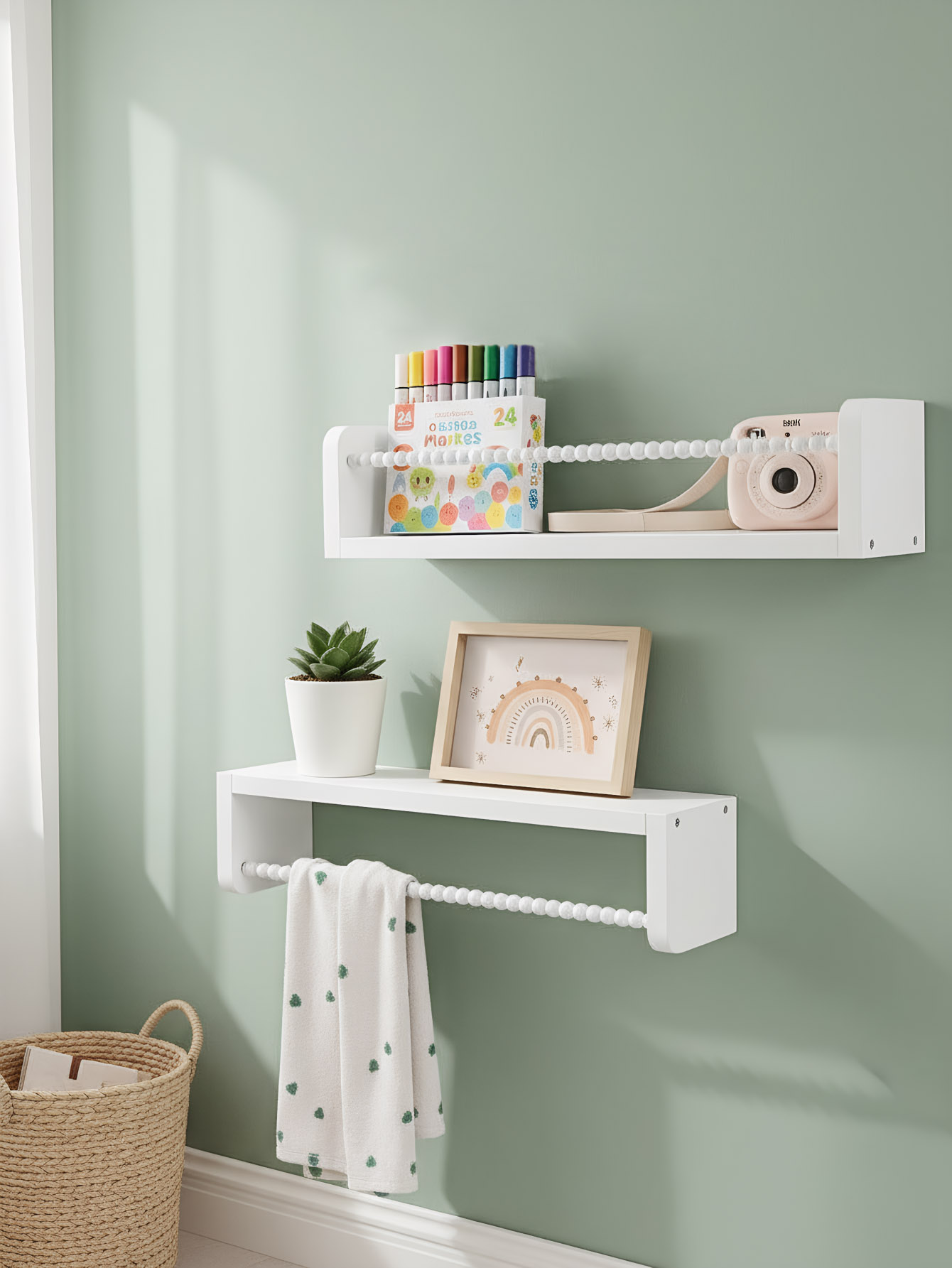 Drewniane półki na książki do  – Baby Nursery Books recenzja i cena
